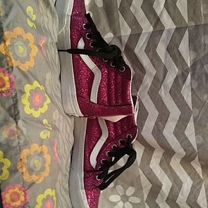 Pink sparkley vans